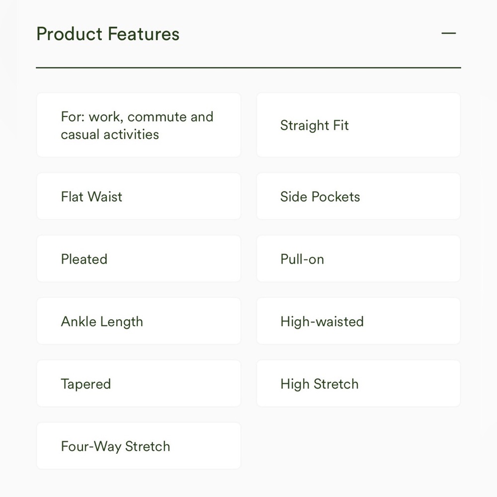 High Waisted Pocket Ankle Length Tapered Work Pants - Picture 14 of 16